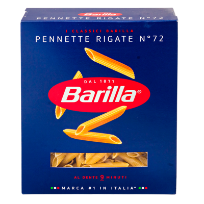 изделия макаронные BARILLA PENNETTE RIGATE №72 450 г 1/14