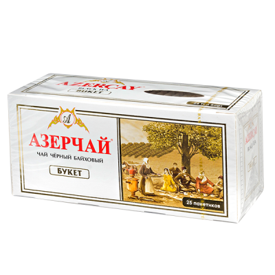 чай АЗЕРЧАЙ БУКЕТ 25 пакетиков с конвертом 1/24