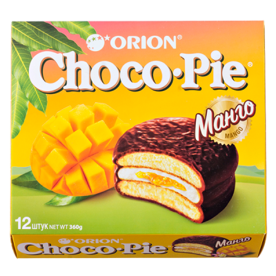 печенье ORION Choco-Pie Манго 360 г 1/8 печенье ORION Choco-Pie Манго 360 г 1/8