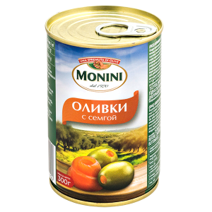 оливки MONINI с семгой 300 г ж/б 1/12 оливки MONINI с семгой 300 г ж/б 1/12