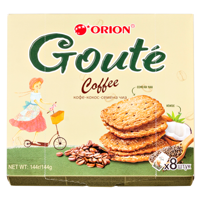 печенье GOUTE Coffee 144 г 1/10 печенье GOUTE Coffee 144 г 1/10