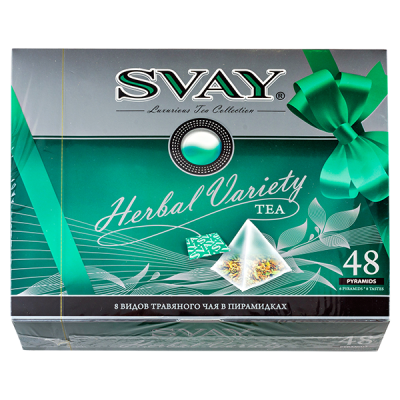 чай SVAY 'Herbal Variety' набор 8 видов 48 пирамидок 1/6