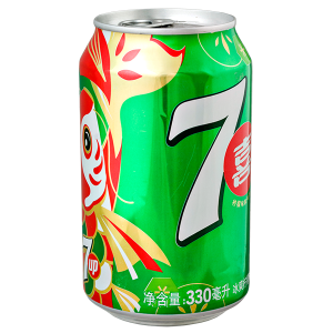 напиток 7UP (Китай) 330 МЛ Ж/Б 1/24
