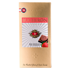 шоколад BUCHERON SUPERIOR Milk Strawberries 100 г 1/10