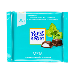 шоколад Риттер Спорт Мята 100 г 1/12