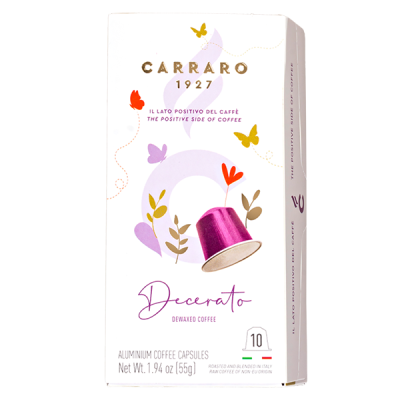 кофе капсулы CARRARO DECERATO (10 алюминиевых капсул)