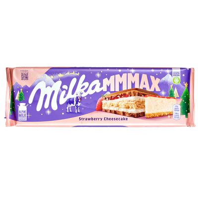 шоколад Милка MMMAX Strawberry Cheesecake 300 г 1/12