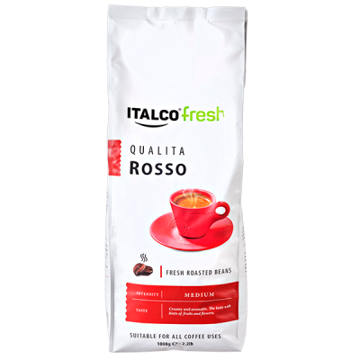 кофе ITALCO QUALITA ROSSO 1 кг зерно 1/6