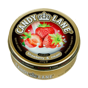 Карамель CANDY LANE Strawberry & cream ж/б 200 г 1/6