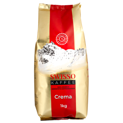 кофе SWISSO KAFFEE CREMA 1 кг зерно 1/8