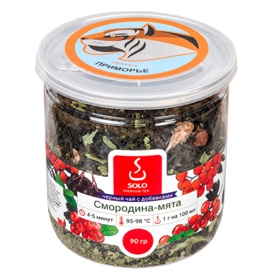 чай SOLO Смородина - Мята 90 г пл/б 1/12