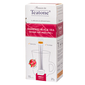 чай TEATONE 'BARBERRY BLACK' 15 стиков 1/12