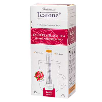 чай TEATONE 'BARBERRY BLACK' 15 стиков 1/12