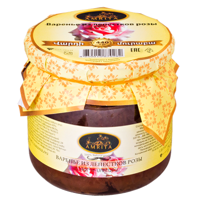 варенье AMRITA из лепестков розы 440 г 1/12