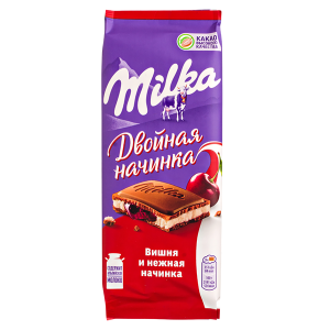 шоколад Милка Вишня и нежная начинка 80 г 1/20