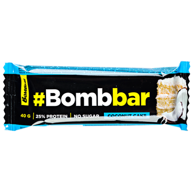 Батончик Bombbar глазированный Coconut Cake 40 г 1/30