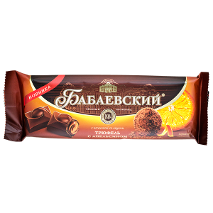 шоколад Бабаевский Темный ТРЮФЕЛЬ С АПЕЛЬСИНОМ 170 г 1/9 шоколад Бабаевский Темный ТРЮФЕЛЬ С АПЕЛЬСИНОМ 170 г 1/9