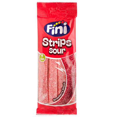 Мармелад FINI Strips Sour Strawberry Shock 90 г 1/12
