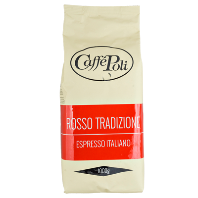 кофе Caffe Polli ROSSO TRADIZIONE 1 кг зерно 1/10