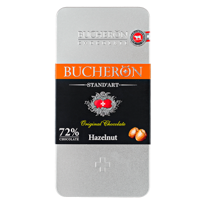 шоколад BUCHERON ж/б 72% Горький с Фундуком 100 г 1/10