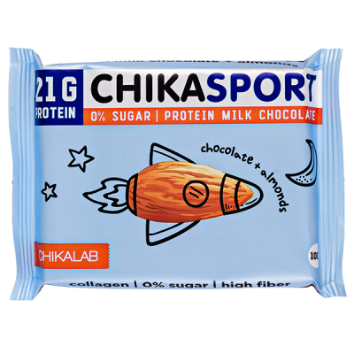 Шоколад CHIKASPORT Milk Almonds 100 г 1/12