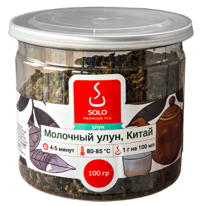чай SOLO Молочный улун, Китай 100 г пл/б 1/12