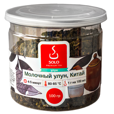 чай SOLO Молочный улун, Китай 100 г пл/б 1/12