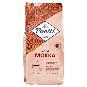 кофе POETTI DAILY MOKKA 1 кг зерно 1/4